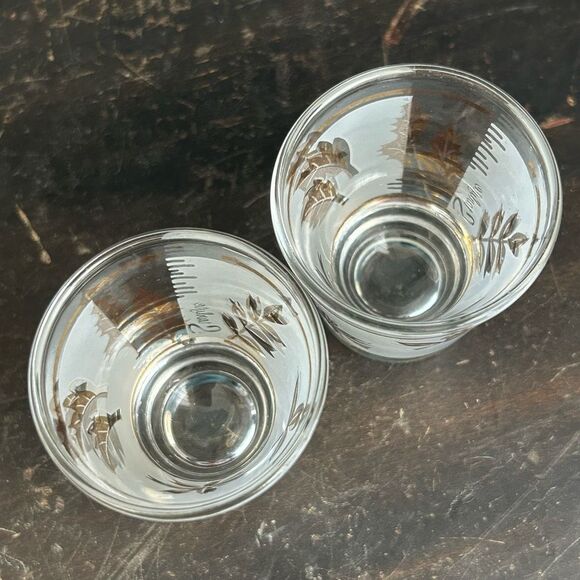 Vintage MCM Starlyte Golden Foliage Shot Glasses - Picture 5 of 7